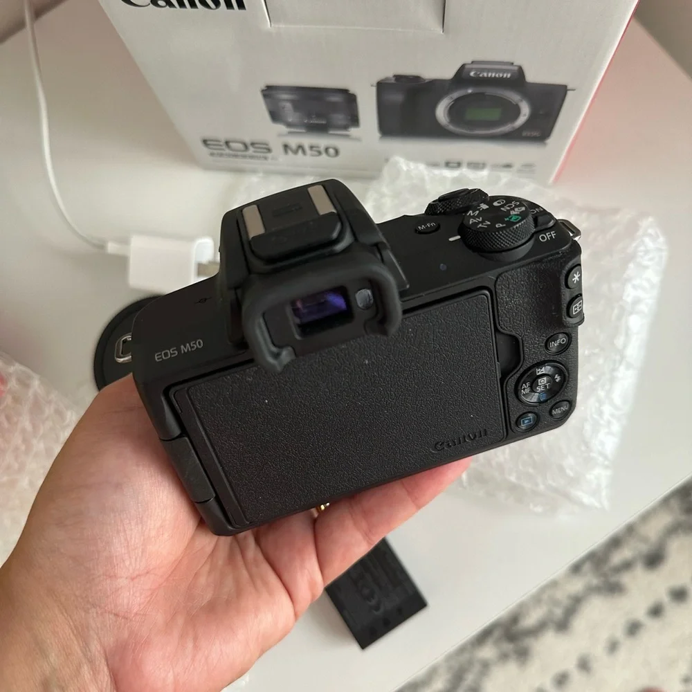 Canon EOS M50 Mirrorless Camera Bundle | Like New | Lens + Mount Adapter